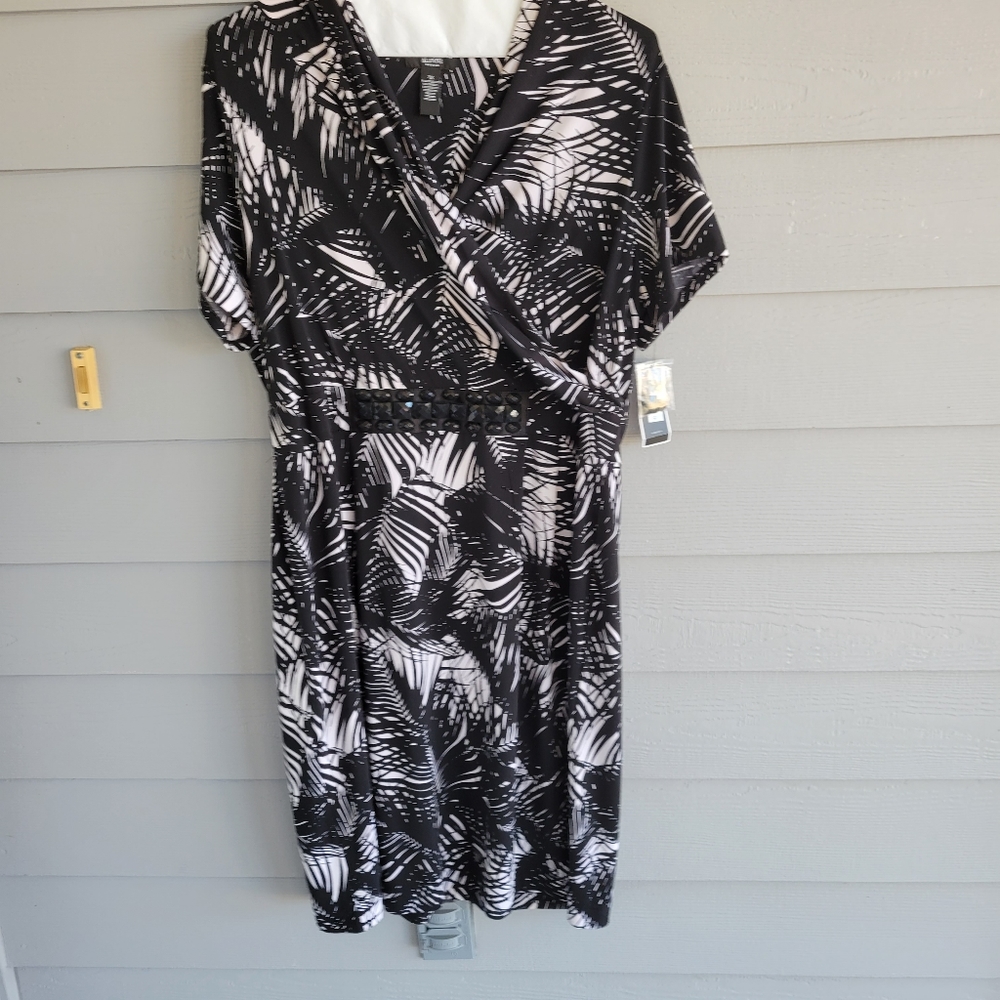 Alfani faux wrap dress 2X NWT